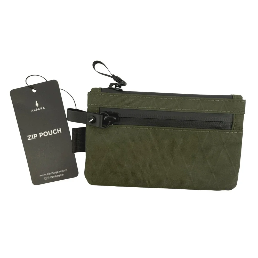 NWT Alpaka Zip Pouch Dark Green X-Pac VX21 Tactical RFID Wallet Weatherproof